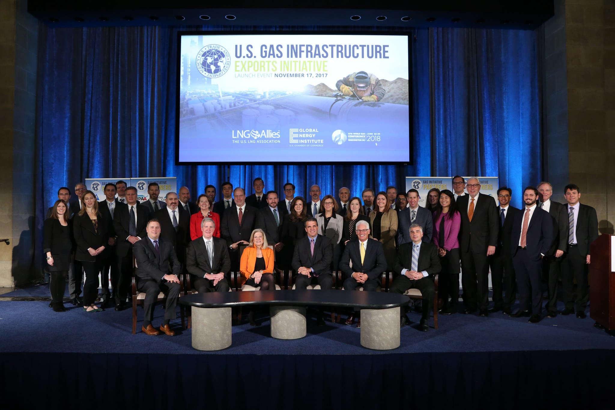The U.S. Gas Infrastructure Exports Initiative was unveiled by the U.S. Trade Development Agency on November 17, 2017 to promote sales of American natural gas.