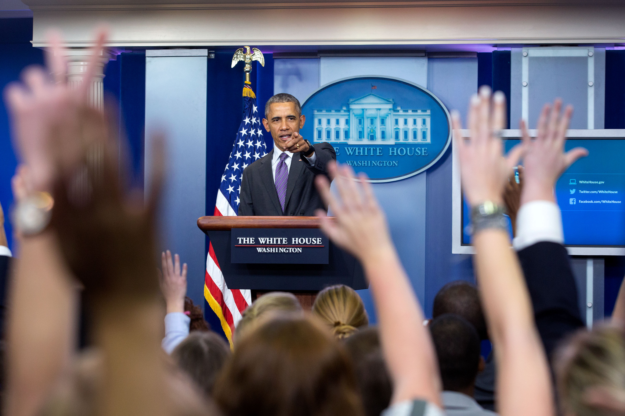 Under President Barack Obama, the U.S. took an “all of the above” approach to energy that emphasized drilling alongside renewable sources like wind and solar. Obama is shown here at an April 28, 2016 press conference.